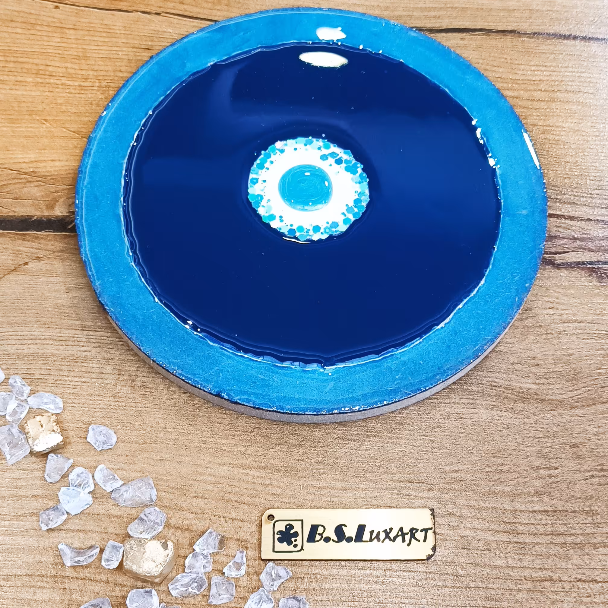 چشم نظر رزینی  قطر 15 سانتی متر  کد 3-15