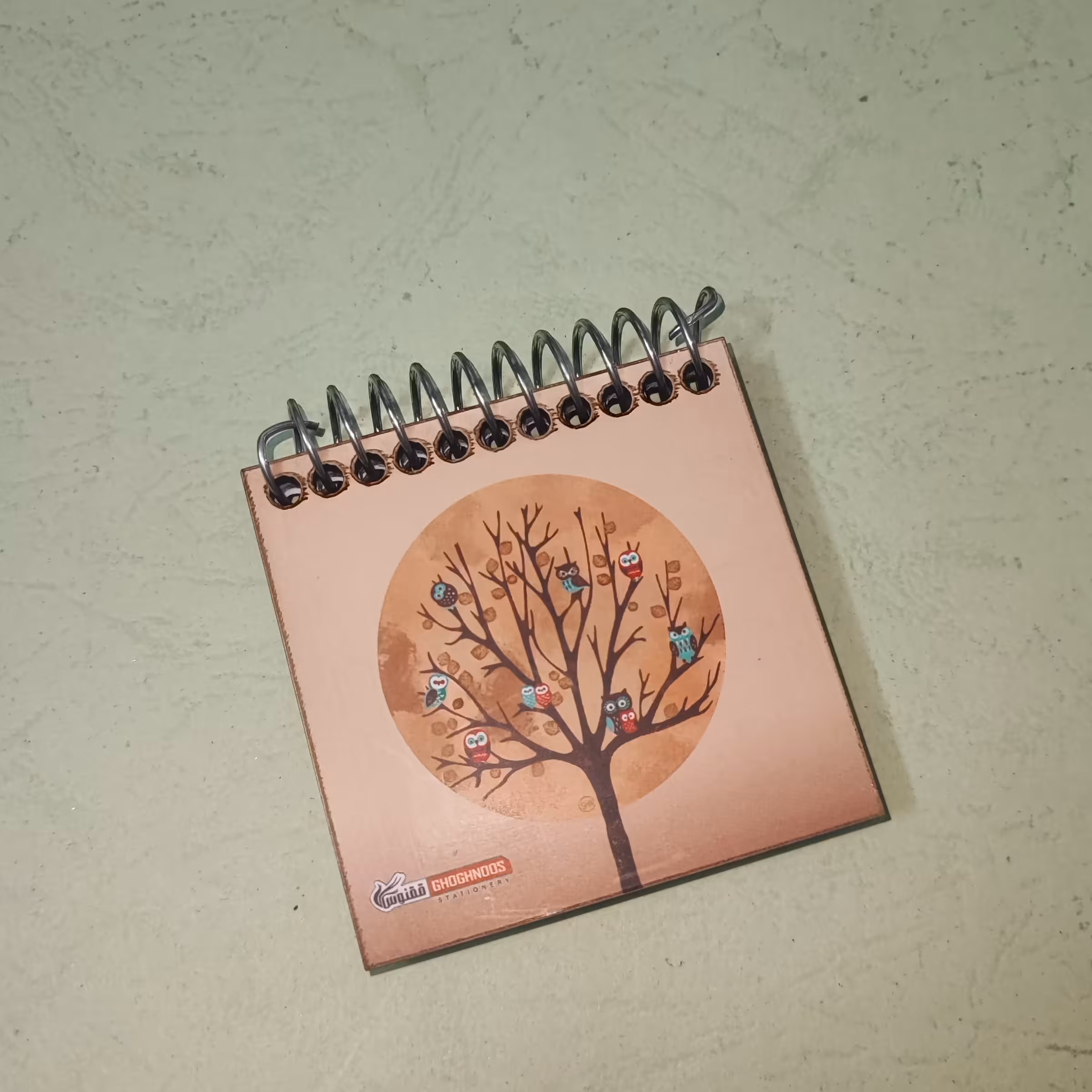 دفترچه مینی جلد چوبی