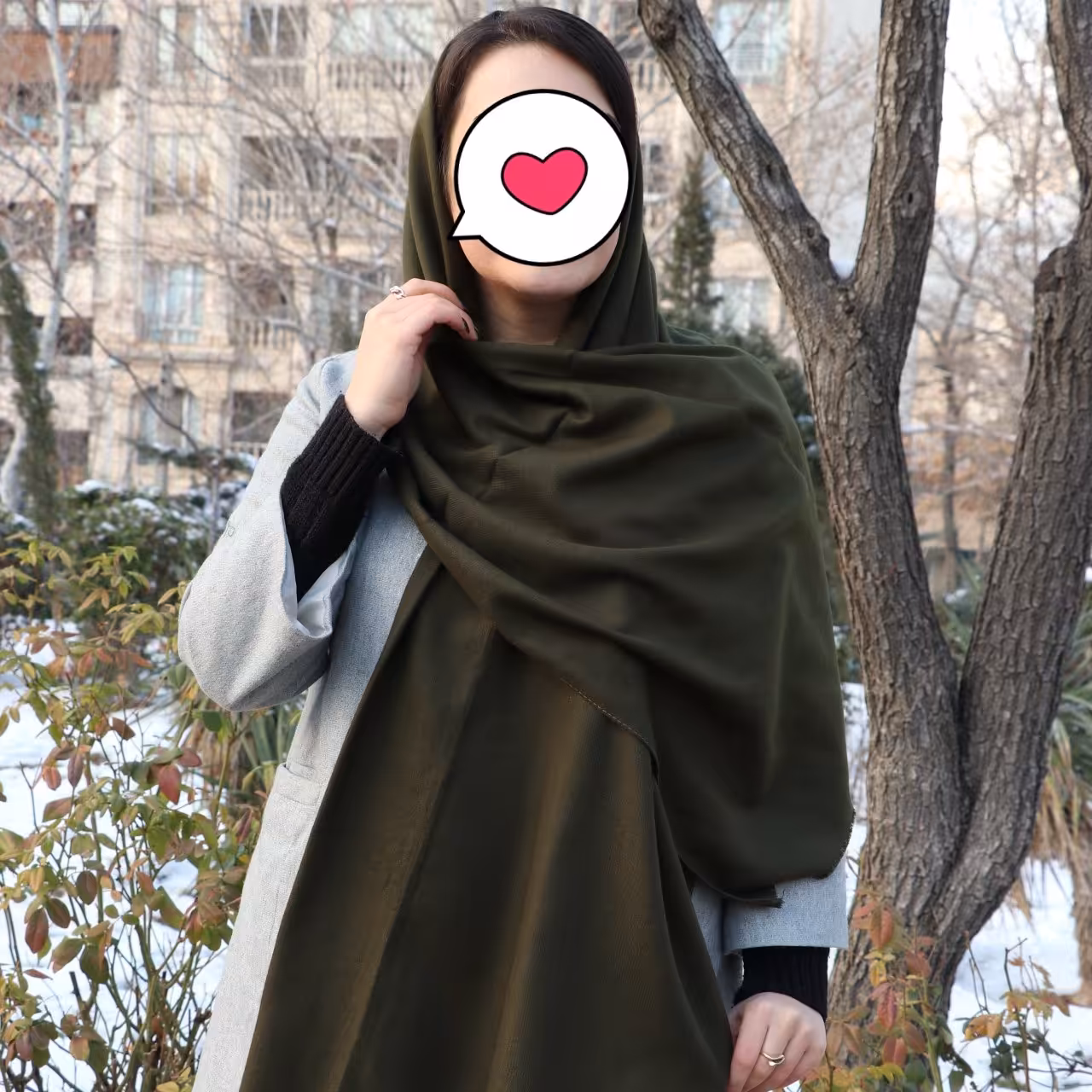 شال موهر ساده جنس و کیفیت اعلا رنگ سبزلجنی با ارسال رایگان