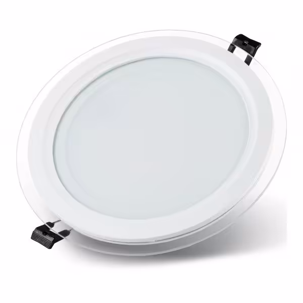 پنل 6وات مهتابی دور گرد شیشه ای