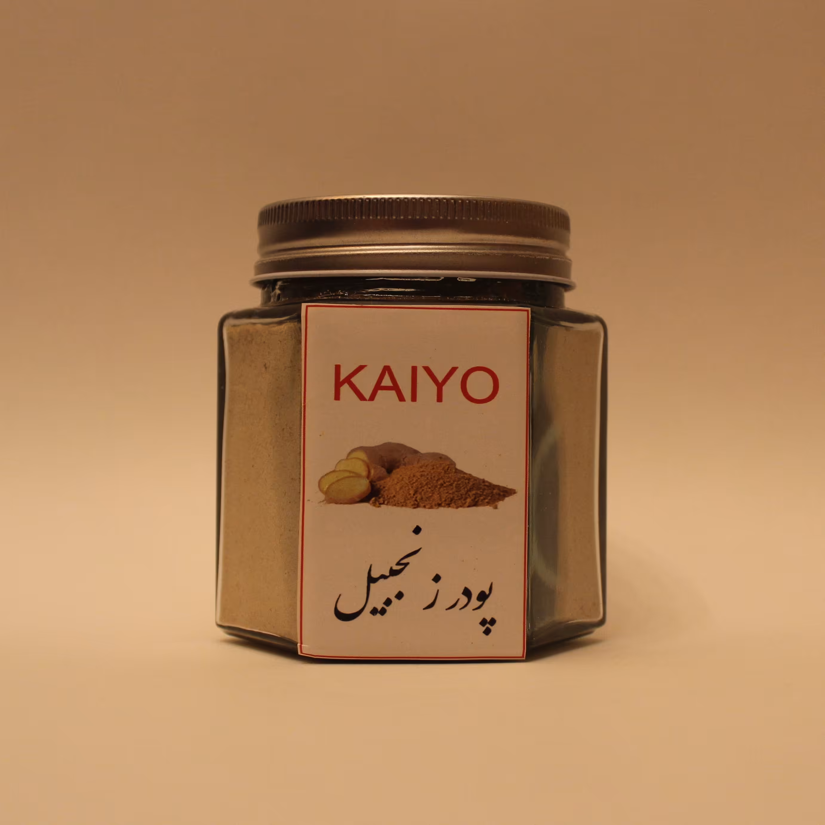 پودر زنجبیل نرم 170 گرمی در بسته بندی شیشه ای