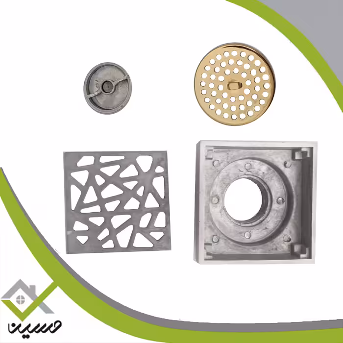 کفشور هفت سی مدل هندسی کروم مات سایز 10در10(هزینه ارسال پس کرایه است)