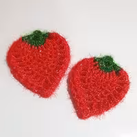 اسکاج توت فرنگی دولایه دستبافت