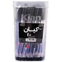 خودکار کیان بسته 50 عددی رنگ مشکی ریزنویس نوک 0.7 میلیمتر