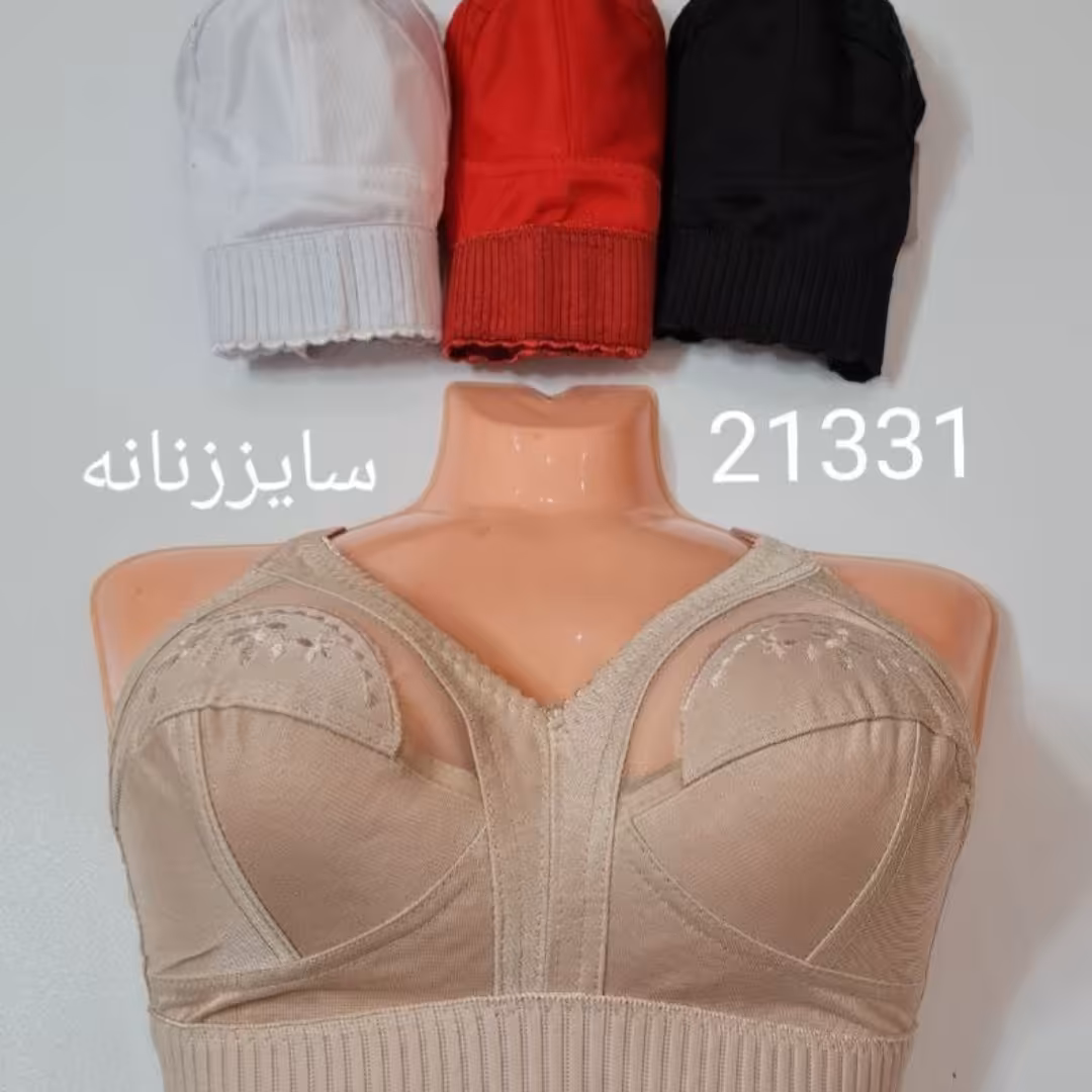 پک دو عدد سوتین گلدوزی زیربافتینه کش پهن