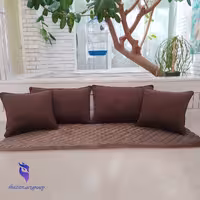 پشتی سنتی دورو مخمل و دورنگ 4 تایی بصورت کاور تنها، همراه با کاور الیاف(آستر  قرارگیری الیاف)