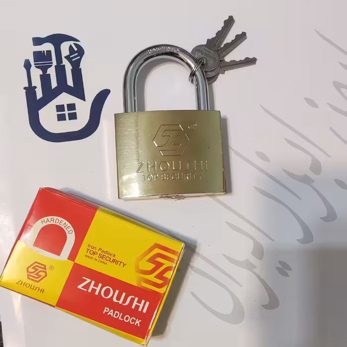 قفل اویز سایز 75 میلی متر جنس مقاوم برند (ZHOUSHI)