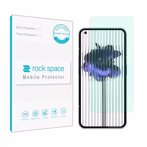 گلس ناتینگ Nothing Phone 1 مدل نانو هیدروژل گرین لایت برند راک اسپیس کد S