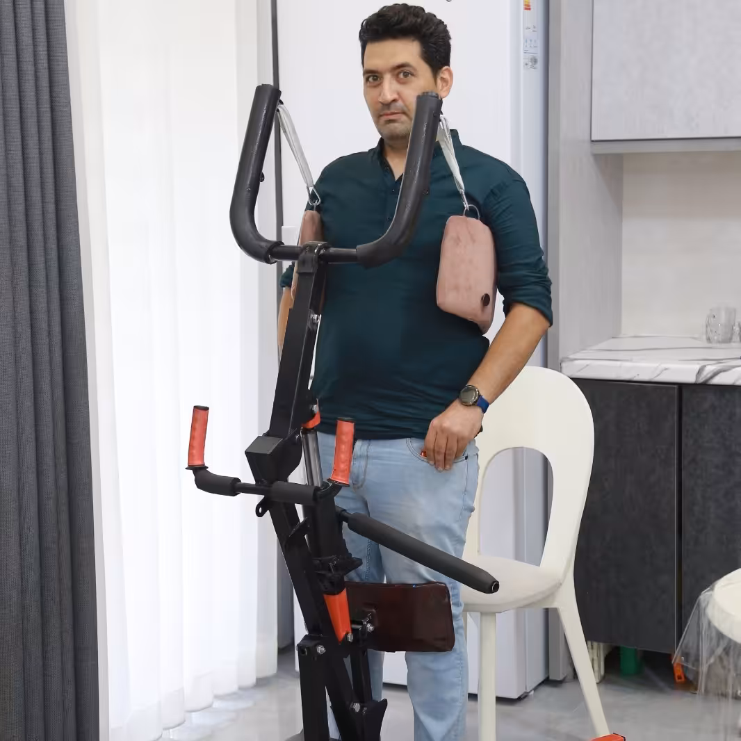 بالابر بیمار پدالی  دو منظوره ایستا کننده و حمل کننده