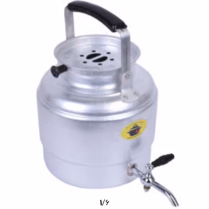 کتری روحی مدل روگازی شیر دار 6 لیتری  جنس یزد