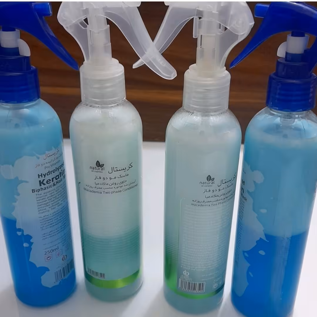 ماسک مو دو فاز کریستال  مدل macadamia oil حجم 250 میل 