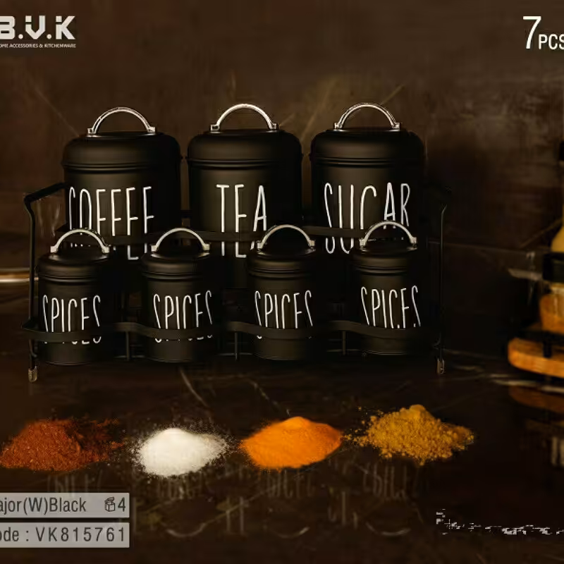 ست  پاسماوری 8 پارچه  فلزی برند  B.V.K مدل ( MAJOR) یا ( SMART ) مشکی  با نوشته ی سفید 815761