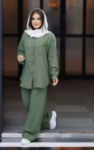 مانتو شلوار زنانه لنین مدل جنس بابوس