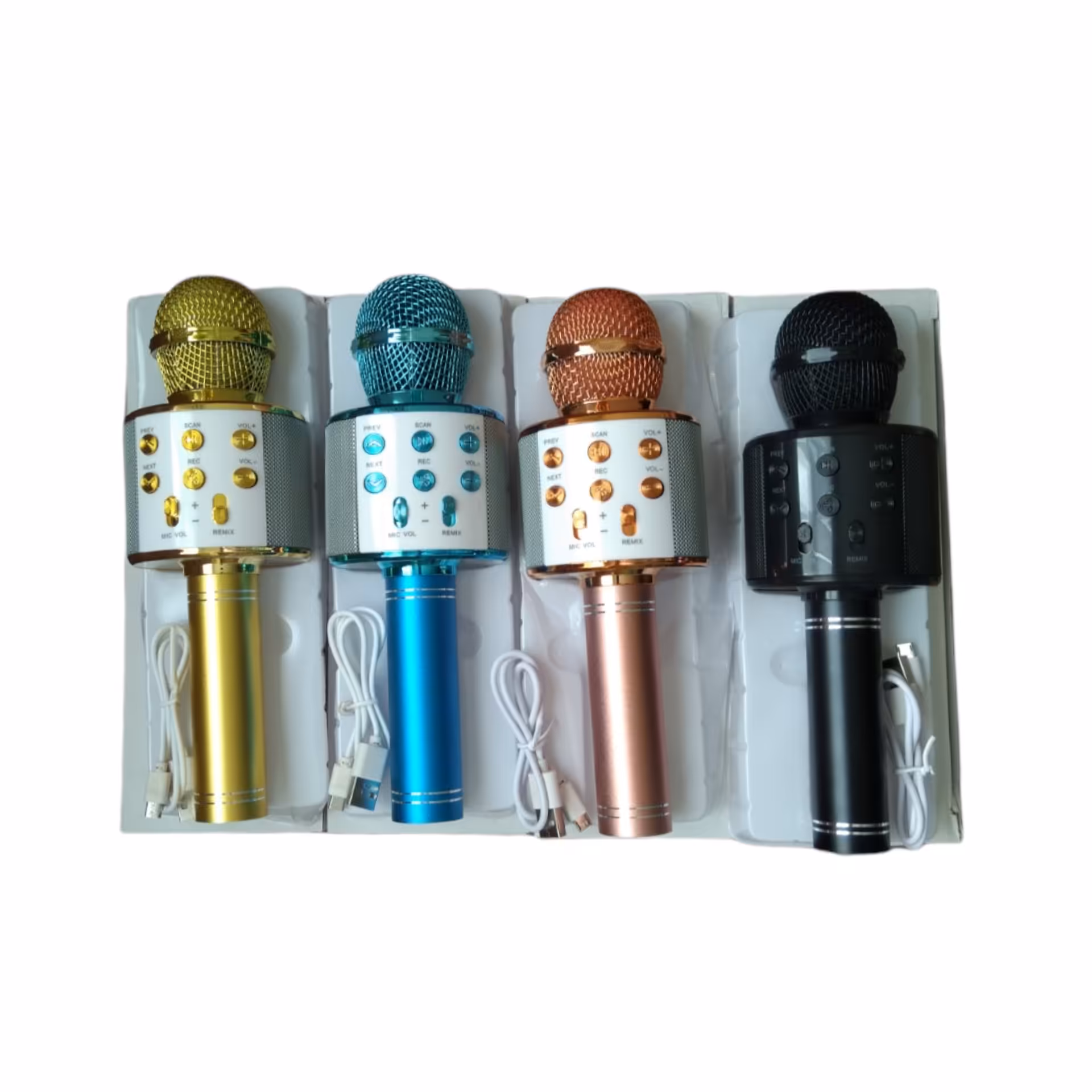 میکروفن شارژی با رقص نور