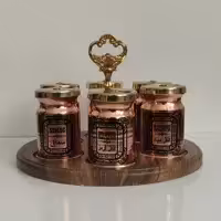 ست جا ادویه مسی حکاکی شده نانو شده ساخت زنجان 