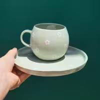 ظروف سرامیکی دستساز،ماگ و زیرماگی