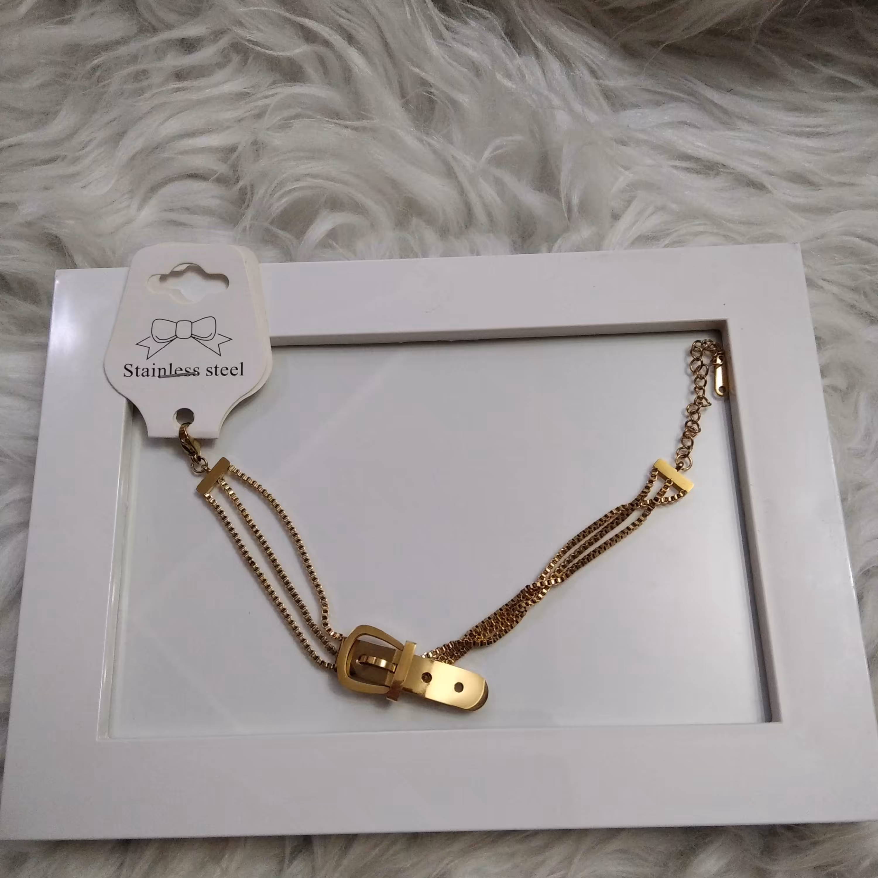 زیورآلات بدلیجات ( اکسسوری) دستبند مدل کمربندی بسیار زیبا 