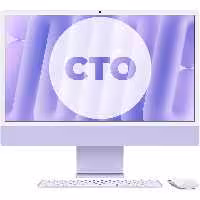 آی مک 24 اینچ M4 کاستوم پردازنده 10core – 10core حافظه رم 32 گیگابایت ظرفیت 512 گیگابایت SSD بنفش Z1EU0008C - Hiapple.ir