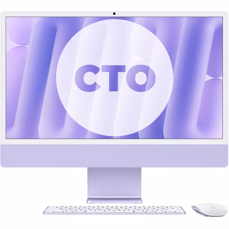 آی مک 24 اینچ M4 کاستوم پردازنده 10core – 10core حافظه رم 32 گیگابایت ظرفیت 512 گیگابایت SSD بنفش Z1EU0008C - Hiapple.ir