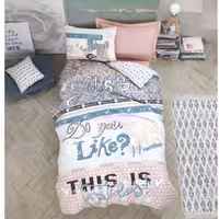 ست ملحفه کاتن باکس مدل Grils-Boys Fashion Pudra تکنفره 3 تکه