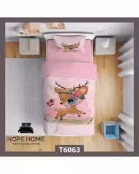 سرویس لحاف روتختی کودک یک نفره 5 تکه نوپه هوم Nopehome طرح آهو کد T6063
