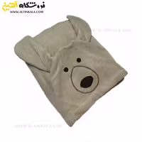حوله پالتویی کودک سلین طرح سگ بژ سایز 6-7