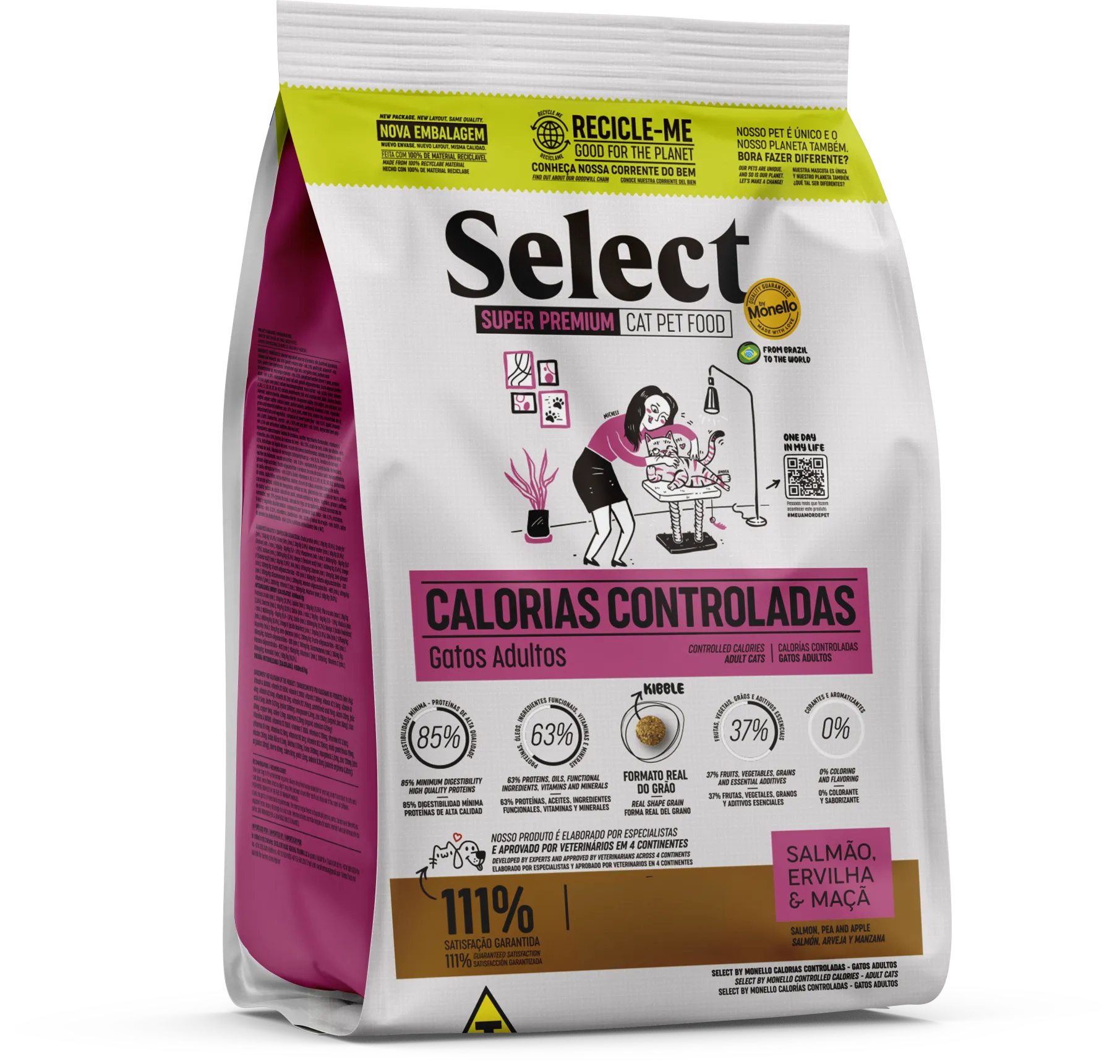 غذای خشک گربه مونلو سلکت Monello select calorias controladas