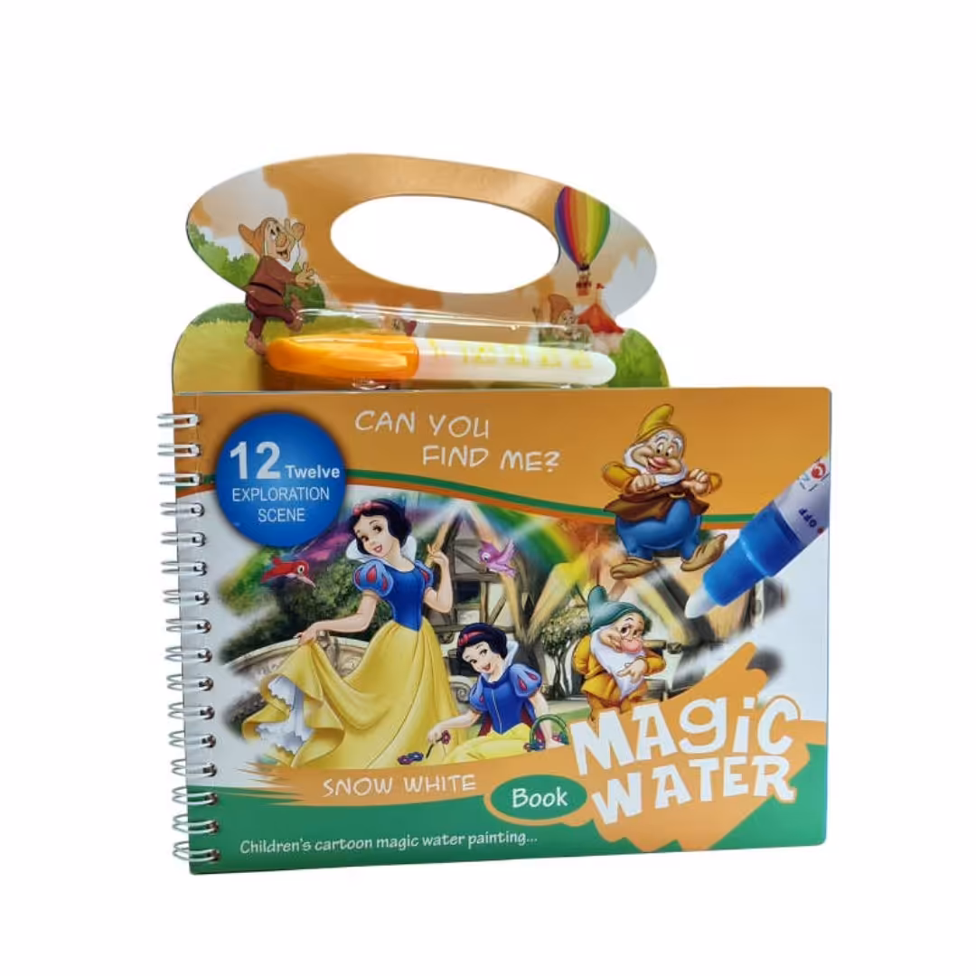 دفتر نقاشی  جادویی مدل سفید برفی 