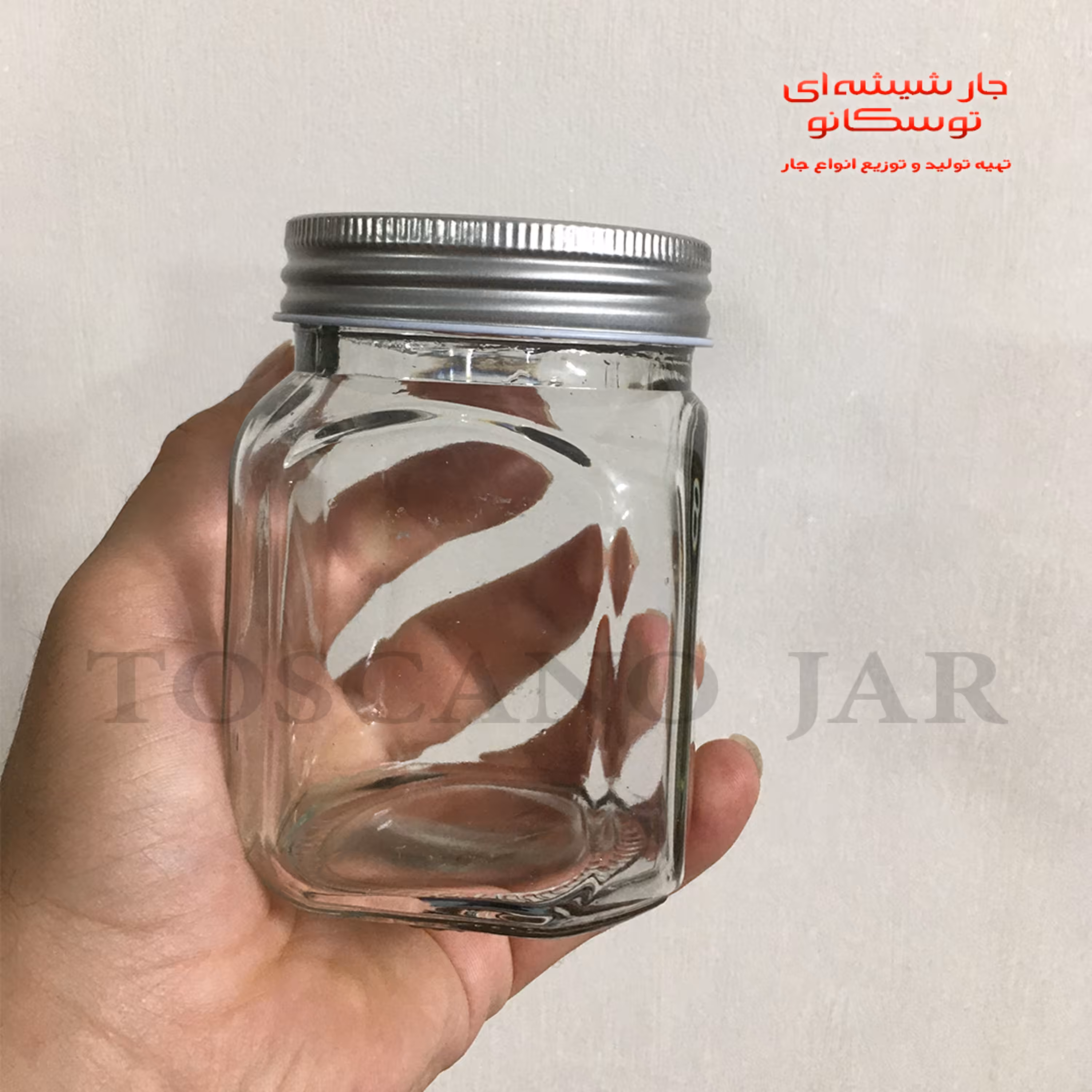 شیشه مدل کتیبه با در کانتینری سایز 4