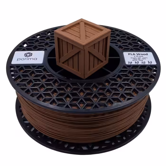 فیلامنت پرینتر سه بعدی PLA Wood چوب گردو برند porima