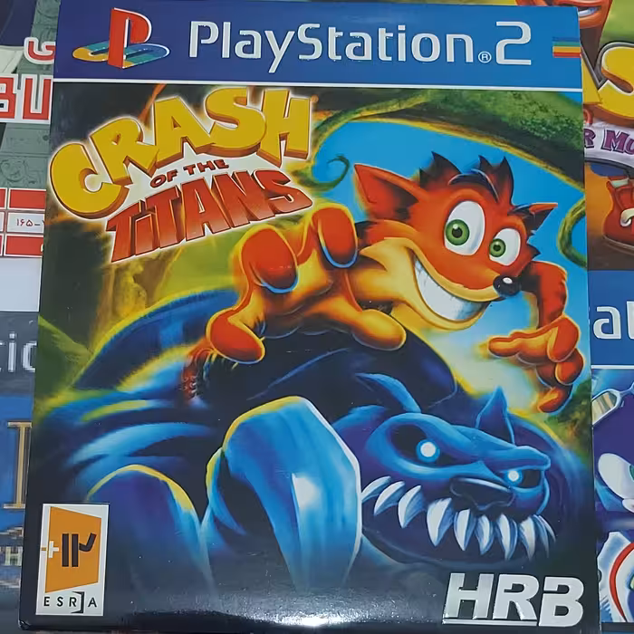 خرید بازی پلی استیشن 2 دو بازی کراش Crash of the Titans گیم مخصوص ps2 سی دی بازی اکشن play station 2