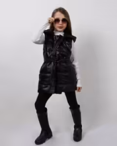 پافر چرم دخترانه