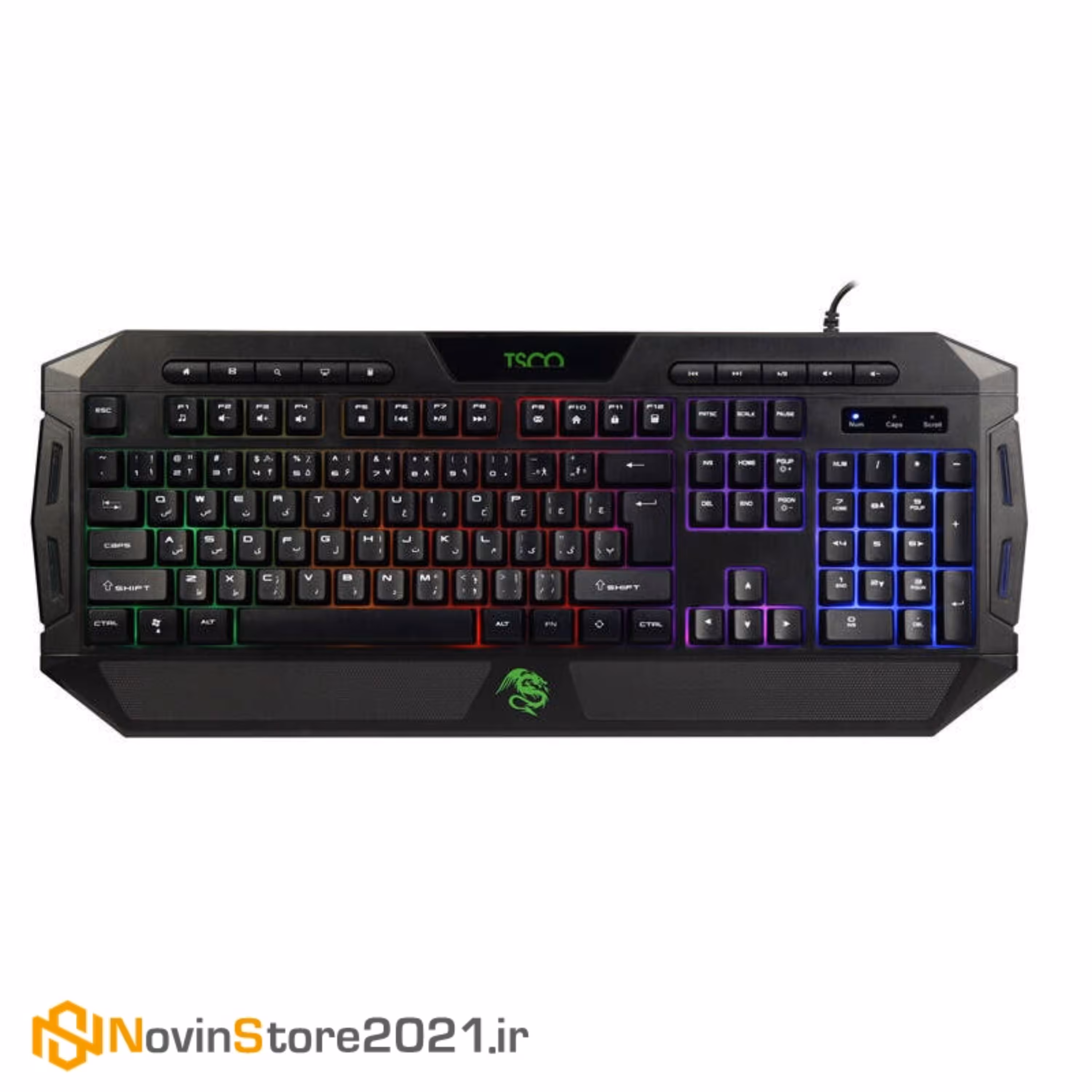کیبورد گیمینگ تسکو مدل TK 8124 با گارانتی توسن سیستم
