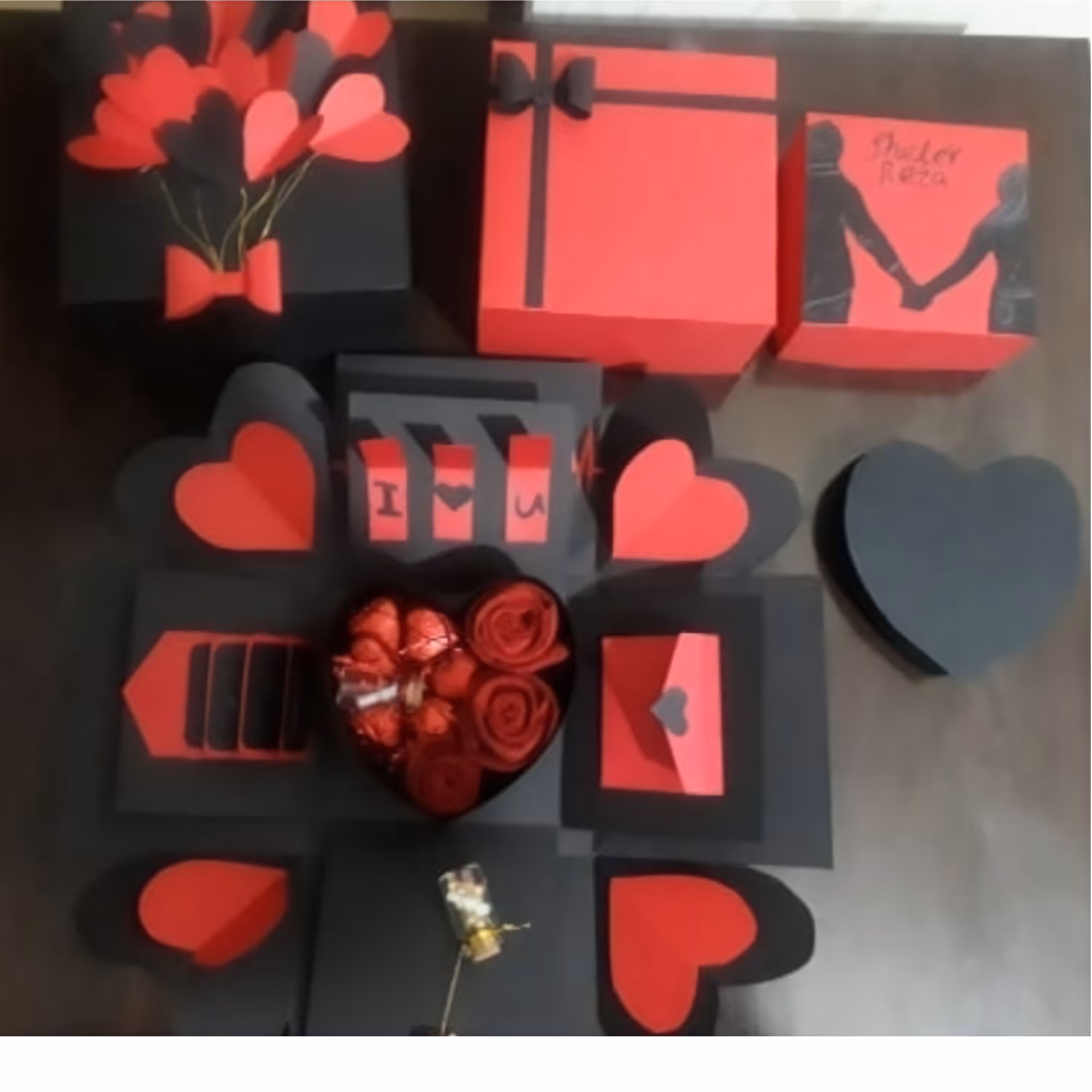 جعبه سوپرایزدولایه همراه جعبه داخلی 