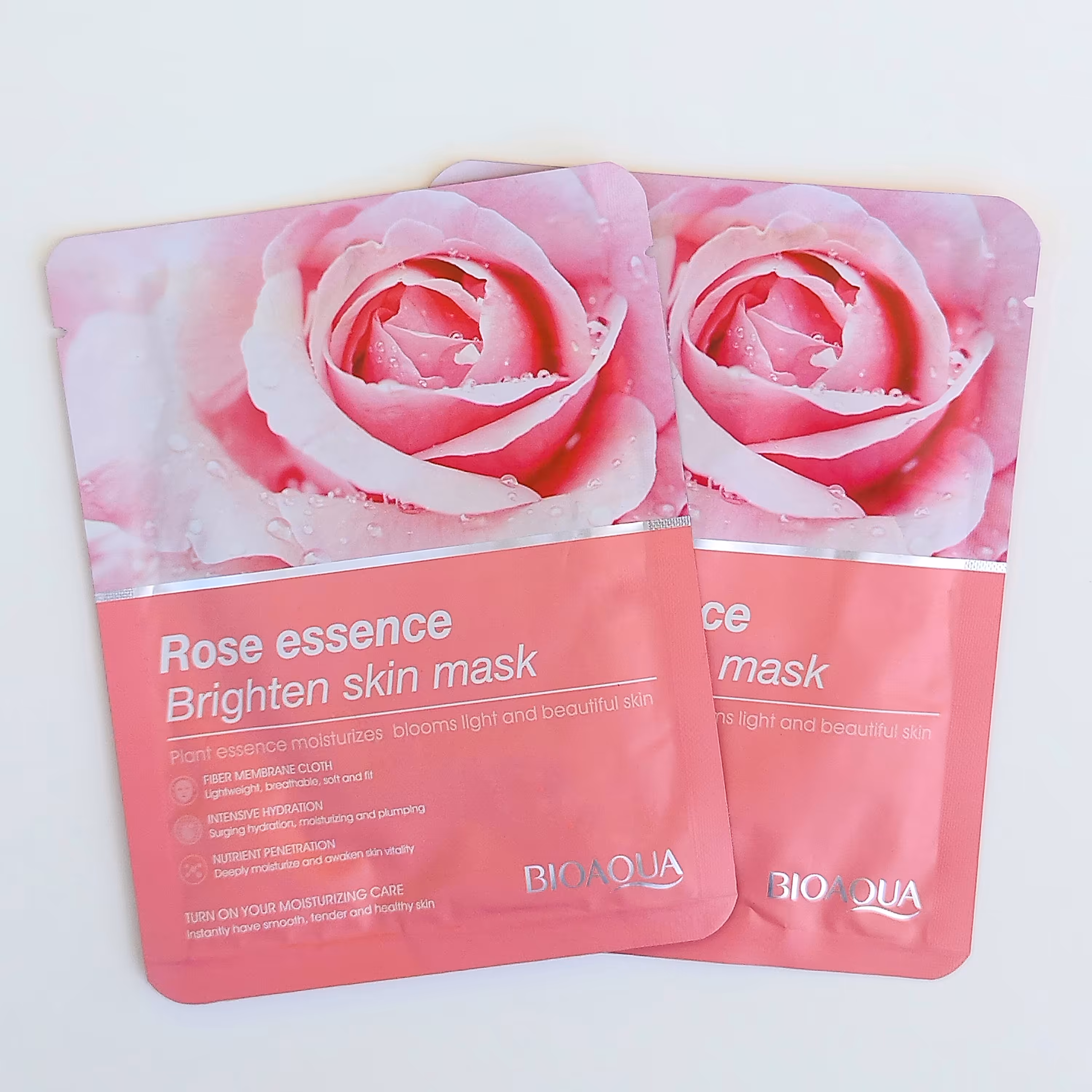 ماسک ورقه ای صورت گل رز  بیوآکوا (یک عدد)