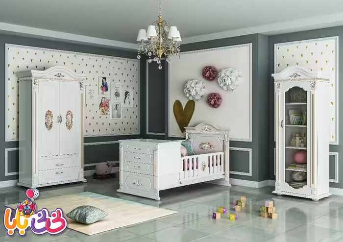 سرویس خواب دو منظوره نوزاد-نوجوان مدل آپادانا