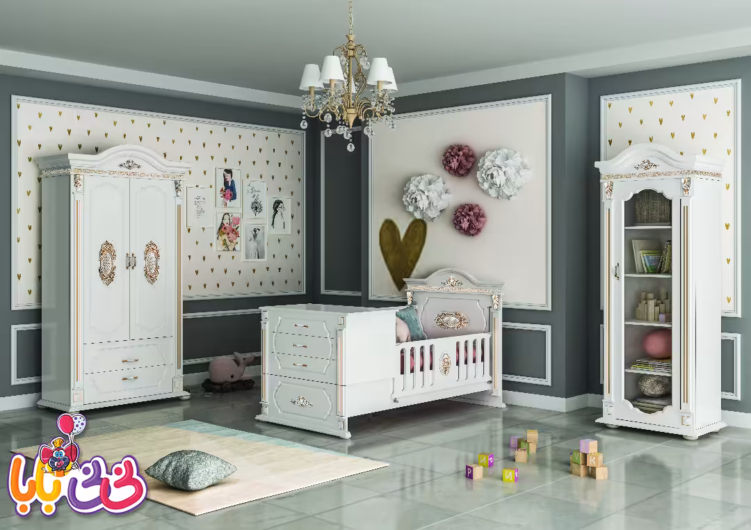 سرویس خواب دو منظوره نوزاد-نوجوان مدل آپادانا