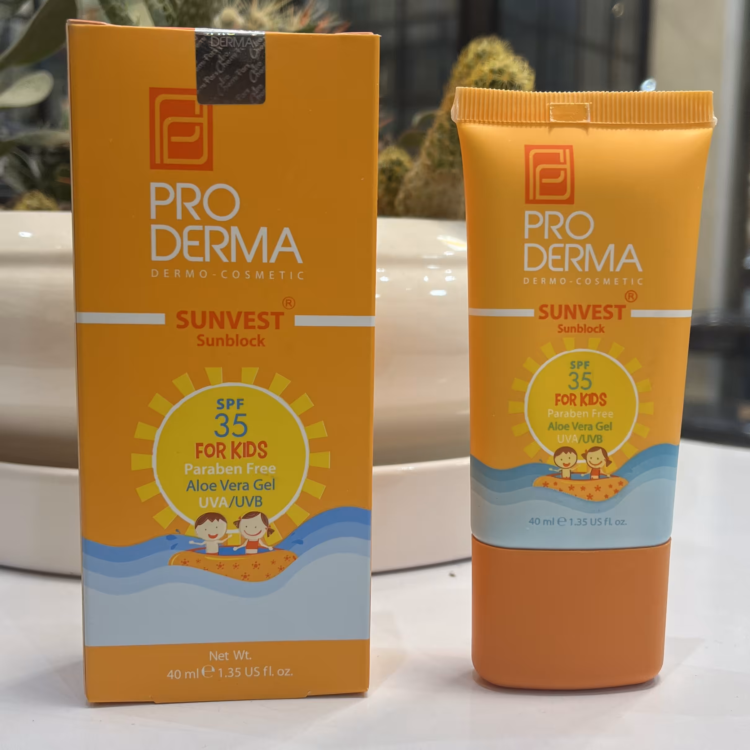 کرم ضد آفتاب کودکان  پرودرما اس پی اف 35 با حجم  40 میلی لیتر

