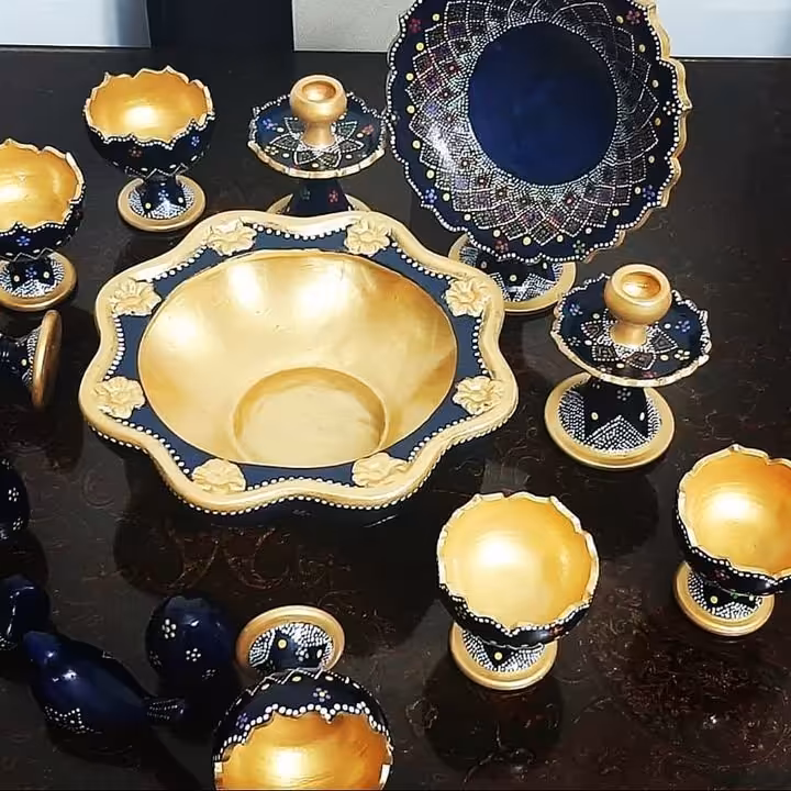 هفتسین سفالی نقطه کوبی شده سفالی