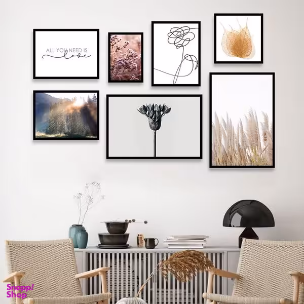 تابلو بکلیت مدل طرح دکوراتیو فانتزی B-1012 مجموعه 7 عددی