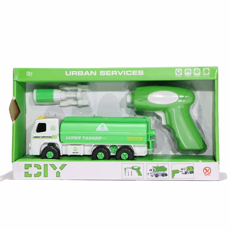 ماشین فکری تانکر فکری باطری خور موزیکال همراه با دریل-برای کنجکاوی کودک 