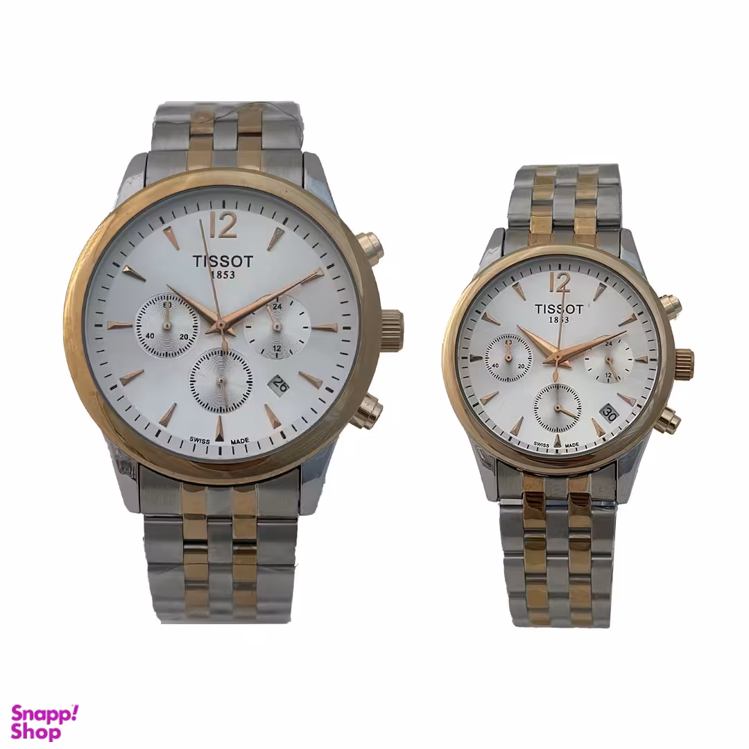 ست ساعت مچی زنانه و مردانه تیسوت مدل WS-T369-03 مجموعه ۲ عددی