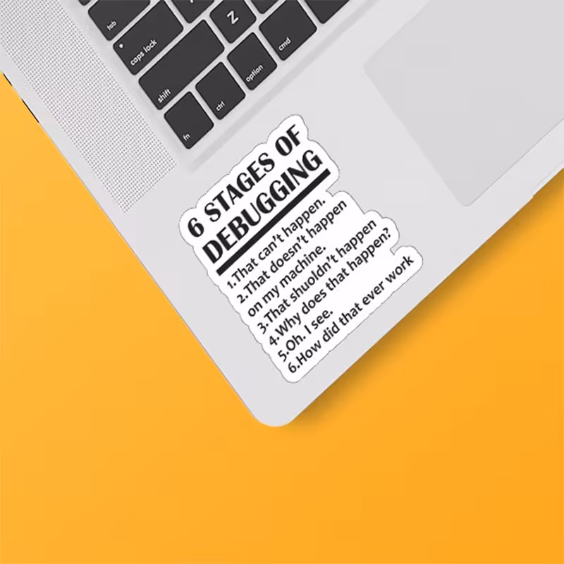 استکیر(برچسب) لپتاپ-طرح برنامه نویسی-کد732-سفارشی