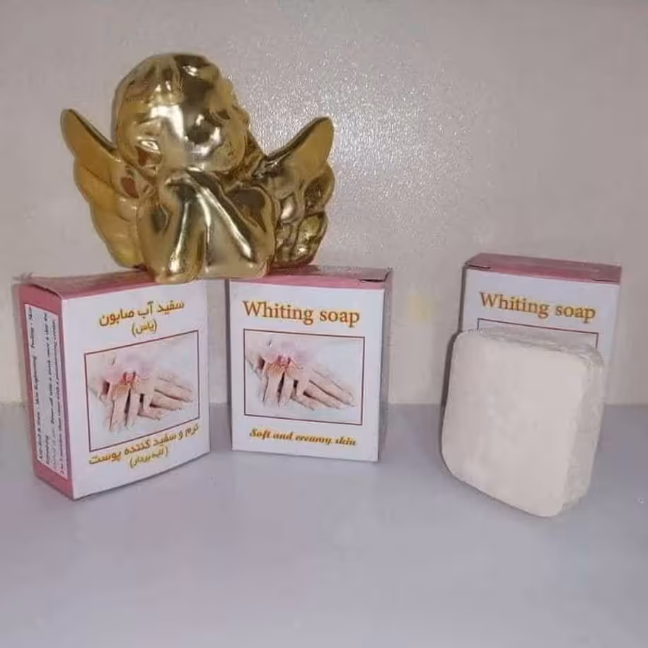 صابون سفید آب سنتی(سفید آب صابونی ) روشن کننده لای بردار پوست عطاری الیار