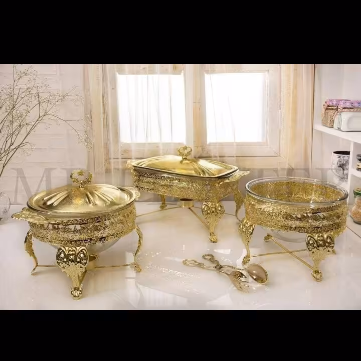 ست سوفله طلایی 3تکه برند دیانا گارانتی کتبی دار رنگ ثابت ارسال ازطریق تیپاکس هزینه ارسال باخدگریدارمحترم