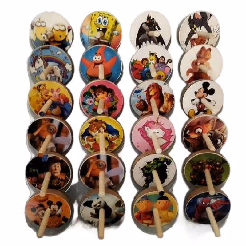 فرفره فانتزی چوبی بسته 1 عددی