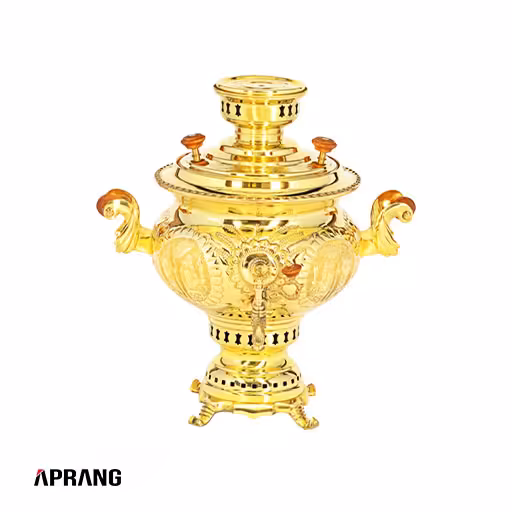 سماور زغالی گروه صنعتی برادران سیفی مدل 2008 طرحدار ظرفیت 8 لیتر