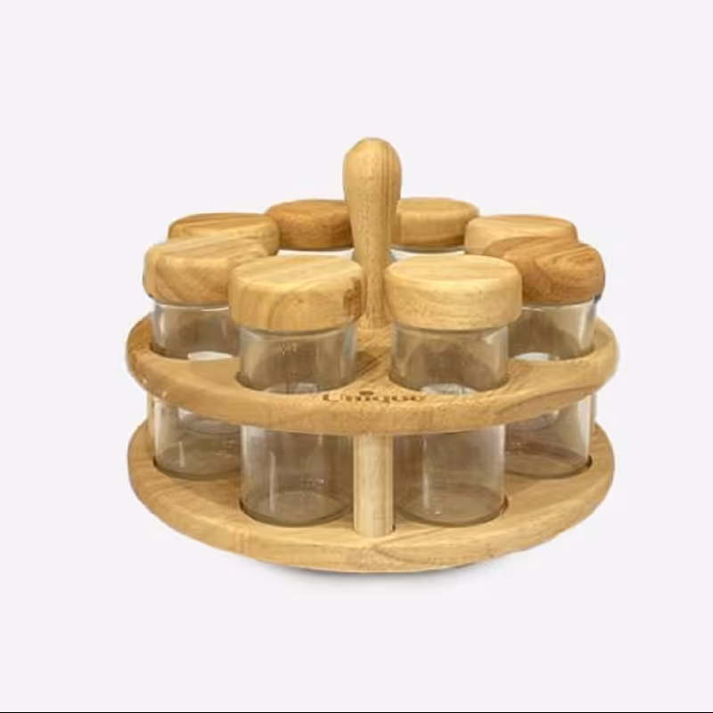 ست ادویه 8تایی چوبی یونیک 6117