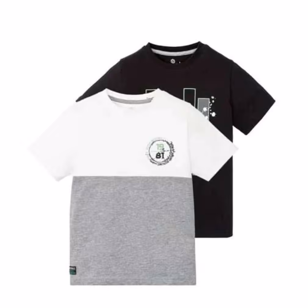 تیشرت پسرانه لوپیلو مجموعه دو عددی سایز  4 تا 6 سال قد کودک 110 تا 116