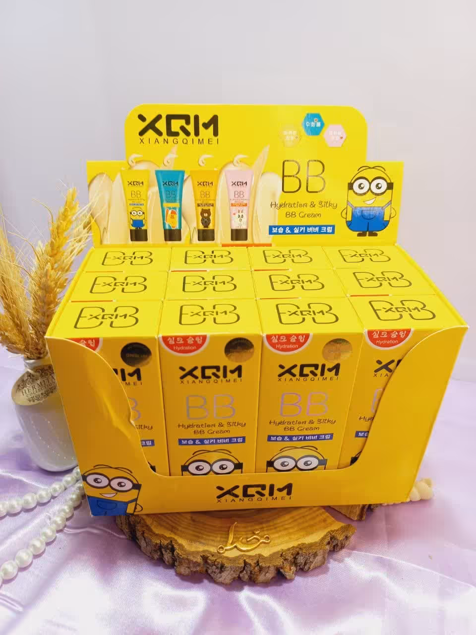 بی بی کرم ابریشمی طرح مینیون میشا XQM کد x1974